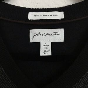 L John W. Nordstrom Merino Wool V Neck Sweater